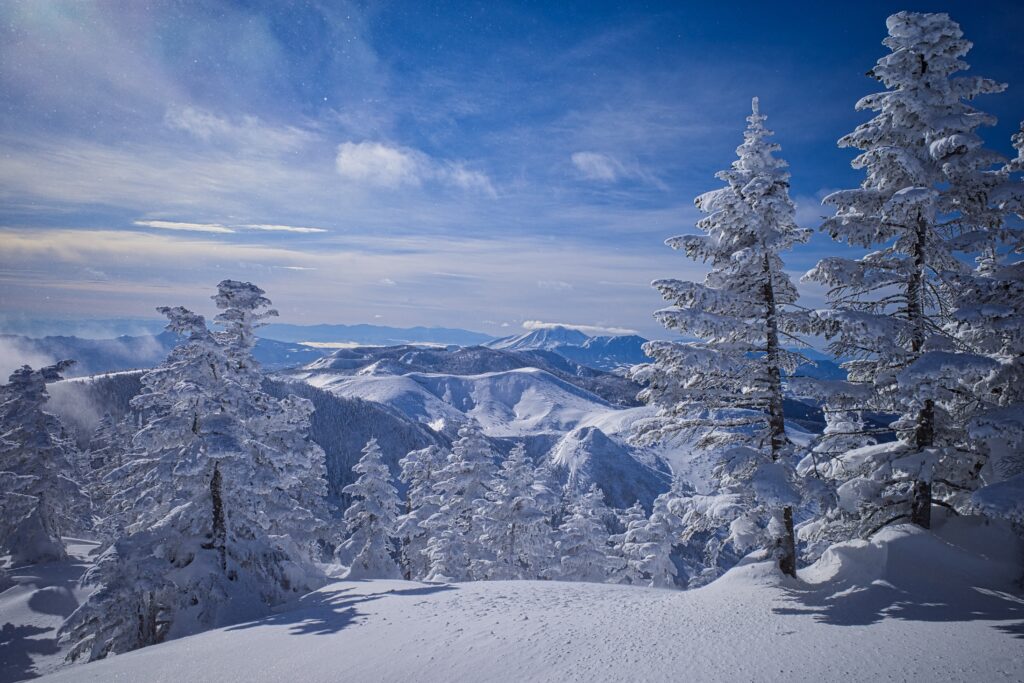 RICOH GRⅢ 志賀高原 渋峠スキー場から浅間山方面