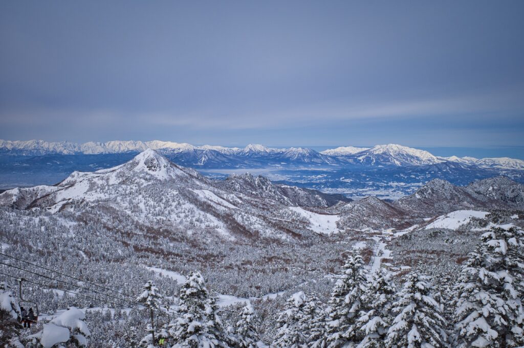 RICOH GRⅢ 志賀高原 横手山スキー場から笠岳北アルプス