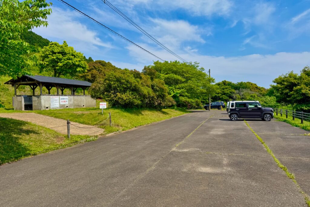 隠居岳公園 キャンプ場の風景