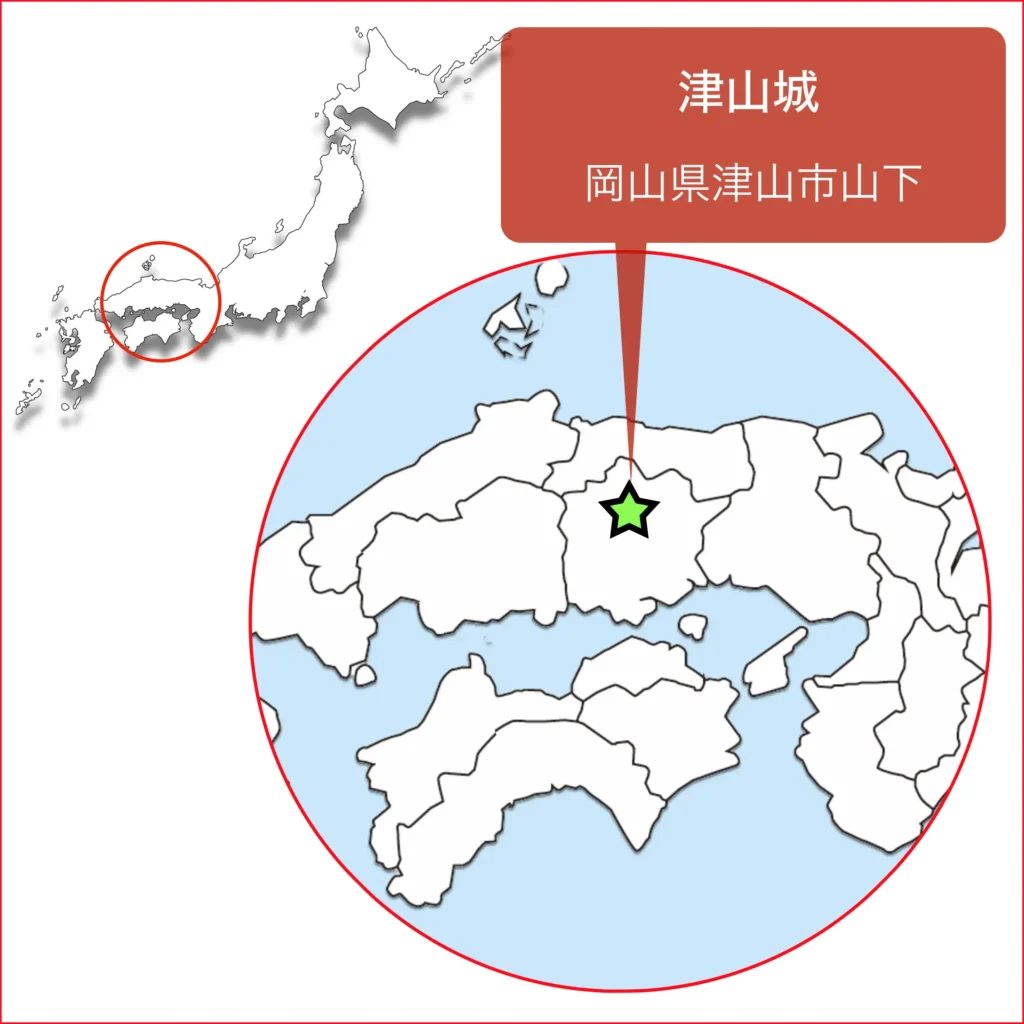津山城地図