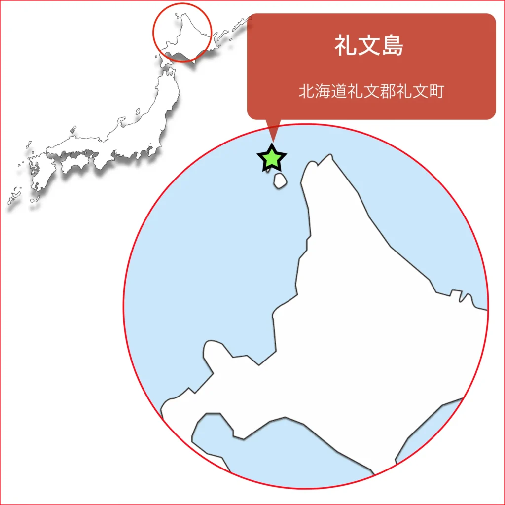 礼文島地図