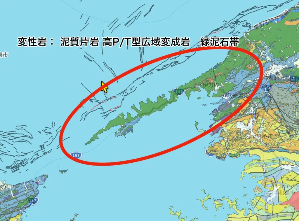 佐田岬半島の地質